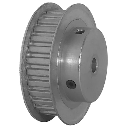 B&B Manufacturing 30XL037-6FA3, Timing Pulley, Aluminum, Clear Anodized,  30XL037-6FA3